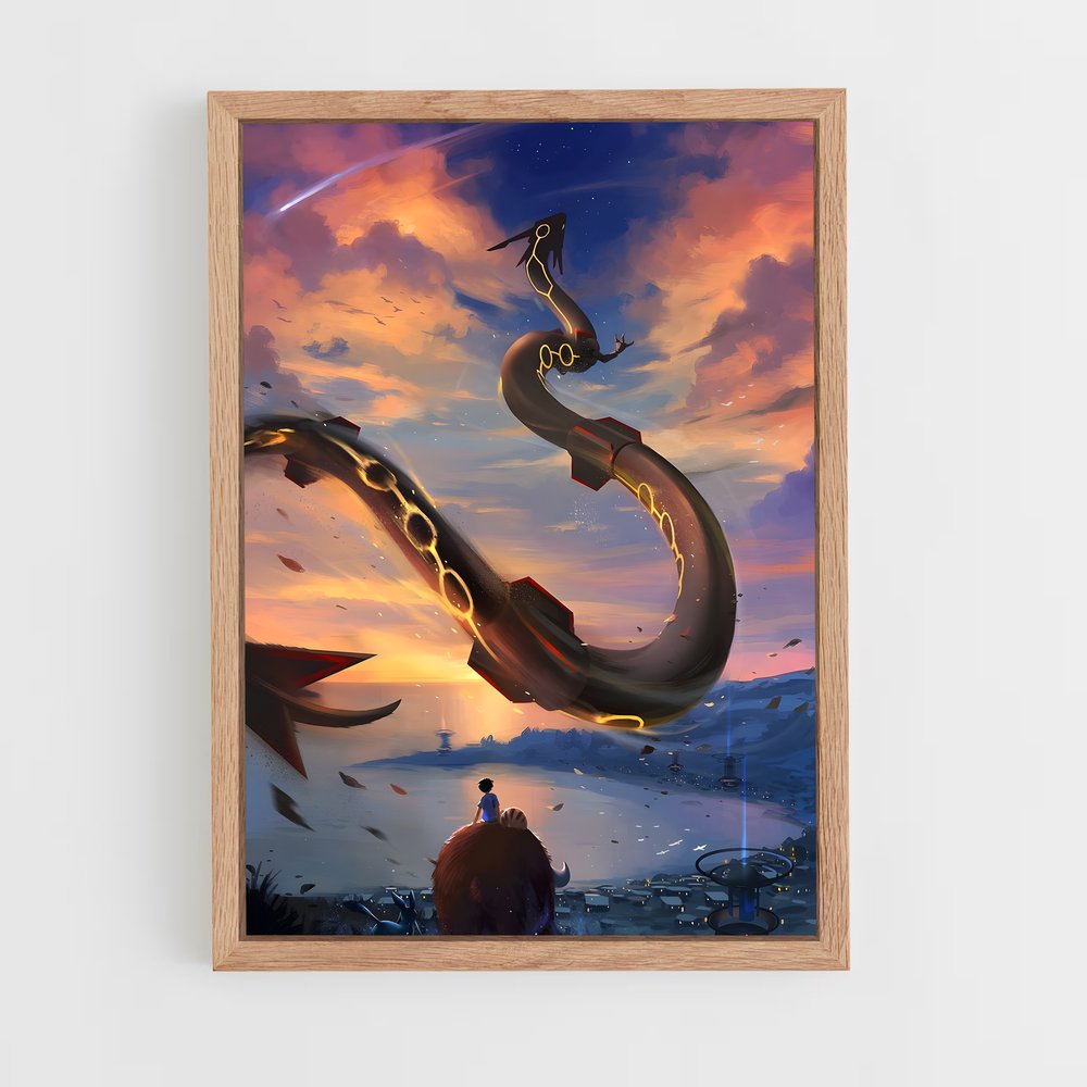 Poster Ciel Serpentin – affiche Pokemon (vue 4)