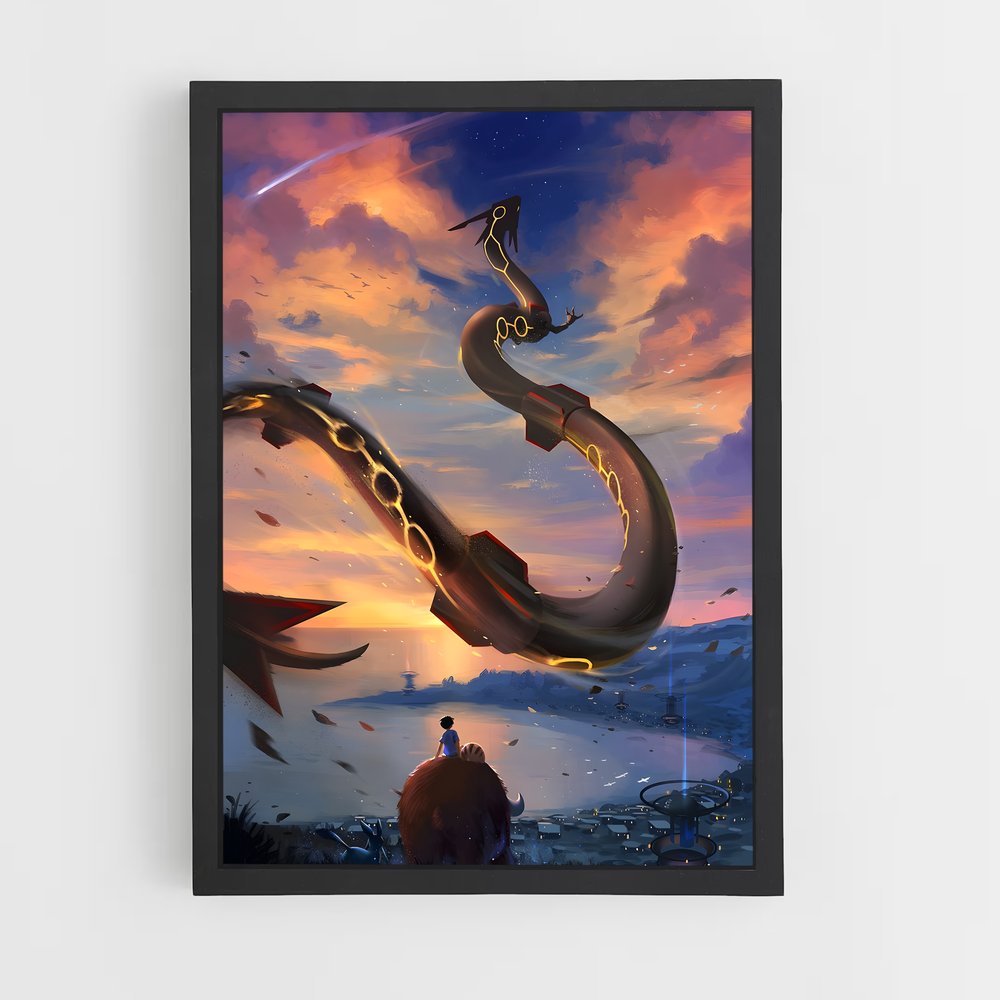 Poster Ciel Serpentin – affiche Pokemon (vue 2)