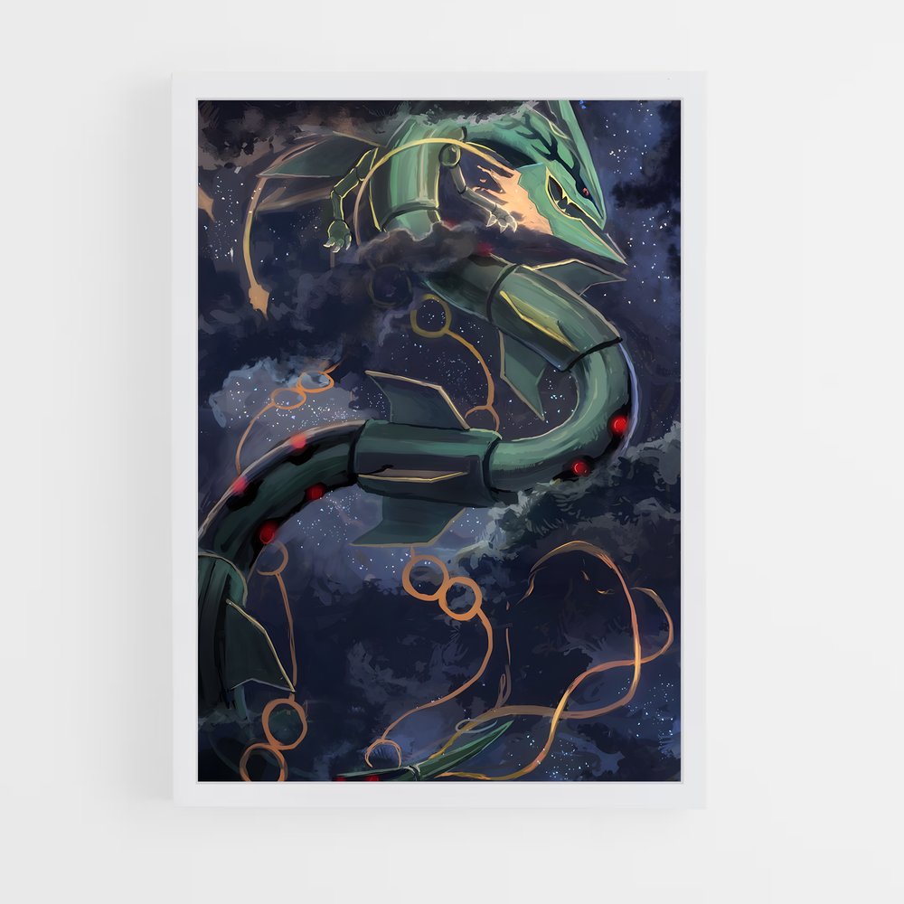 Poster Rayquaza dragon – affiche Pokemon (vue 3)