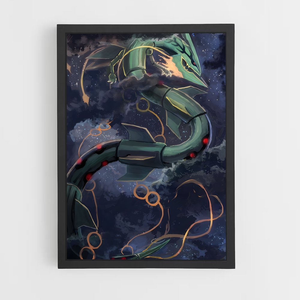 Poster Rayquaza dragon – affiche Pokemon (vue 2)