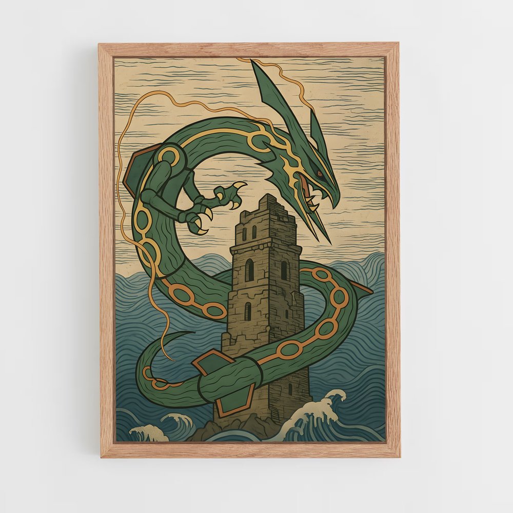 Poster Dragon et Château – affiche Pokemon (vue 4)
