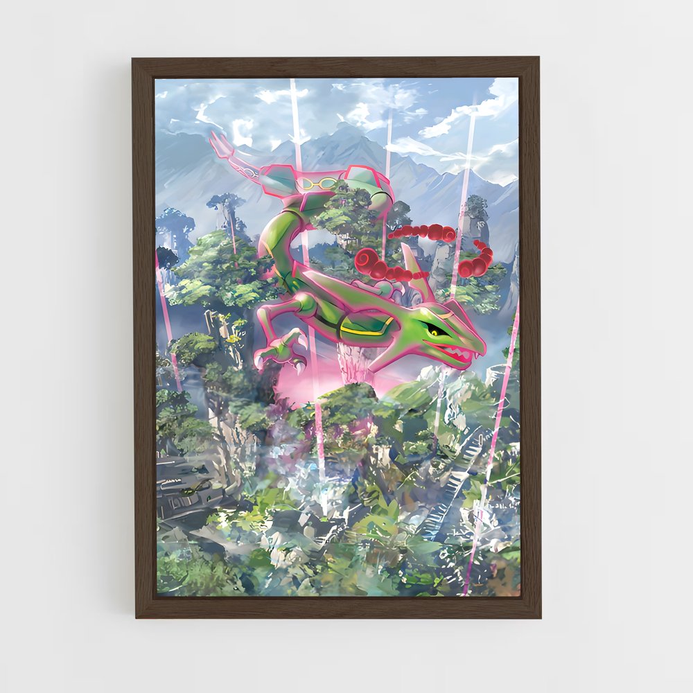 Poster Rayquaza de dragon – affiche Pokemon (vue 5)