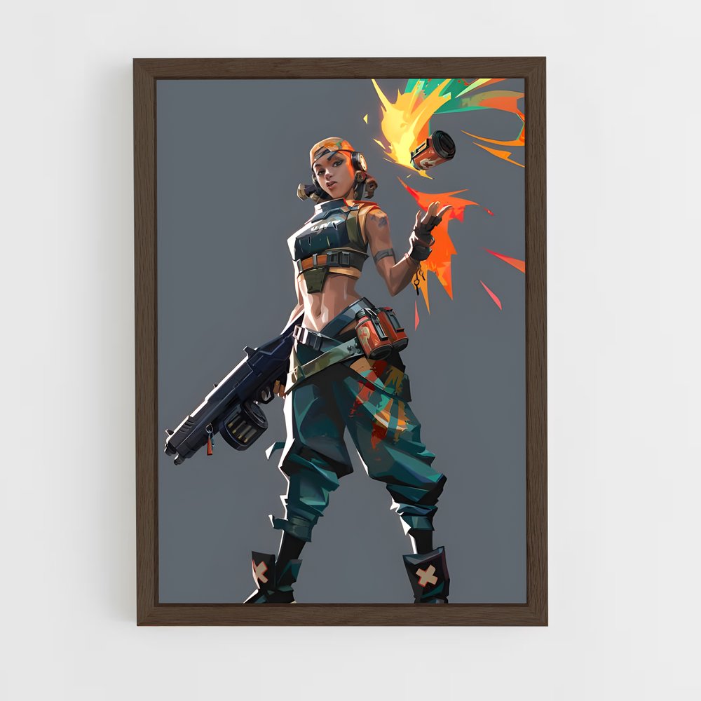 Poster Flamme et Acier – affiche Valorant (vue 5)