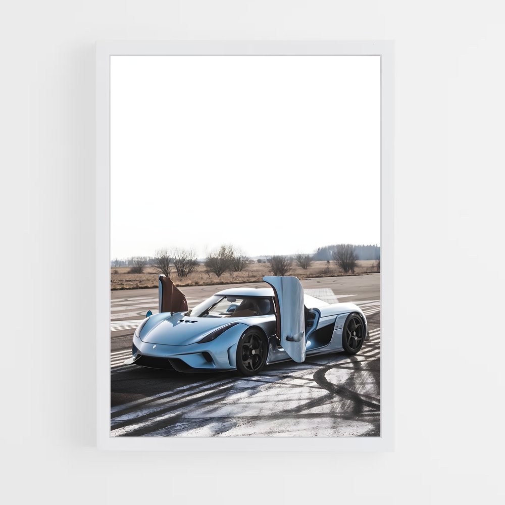 Poster Vitesse élégance renforce – affiche Koenigsegg (vue 3)