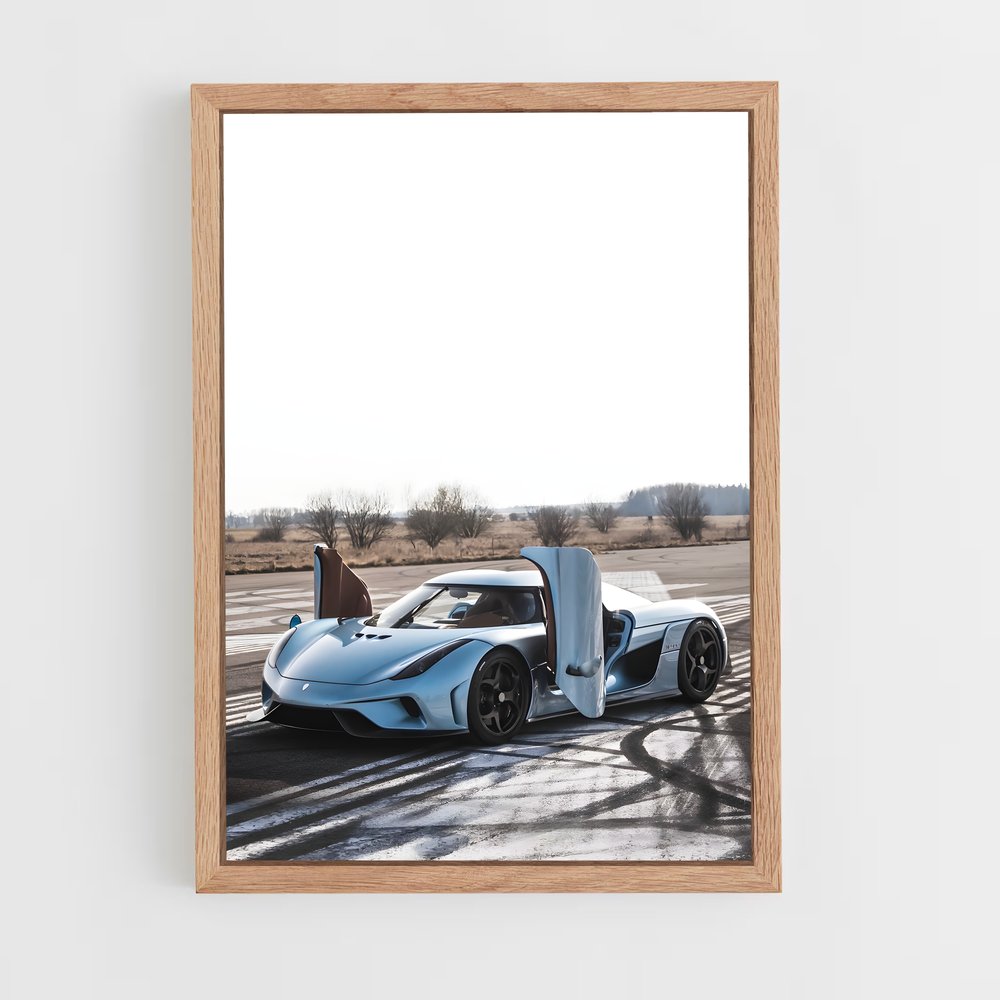 Poster Vitesse élégance renforce – affiche Koenigsegg (vue 4)