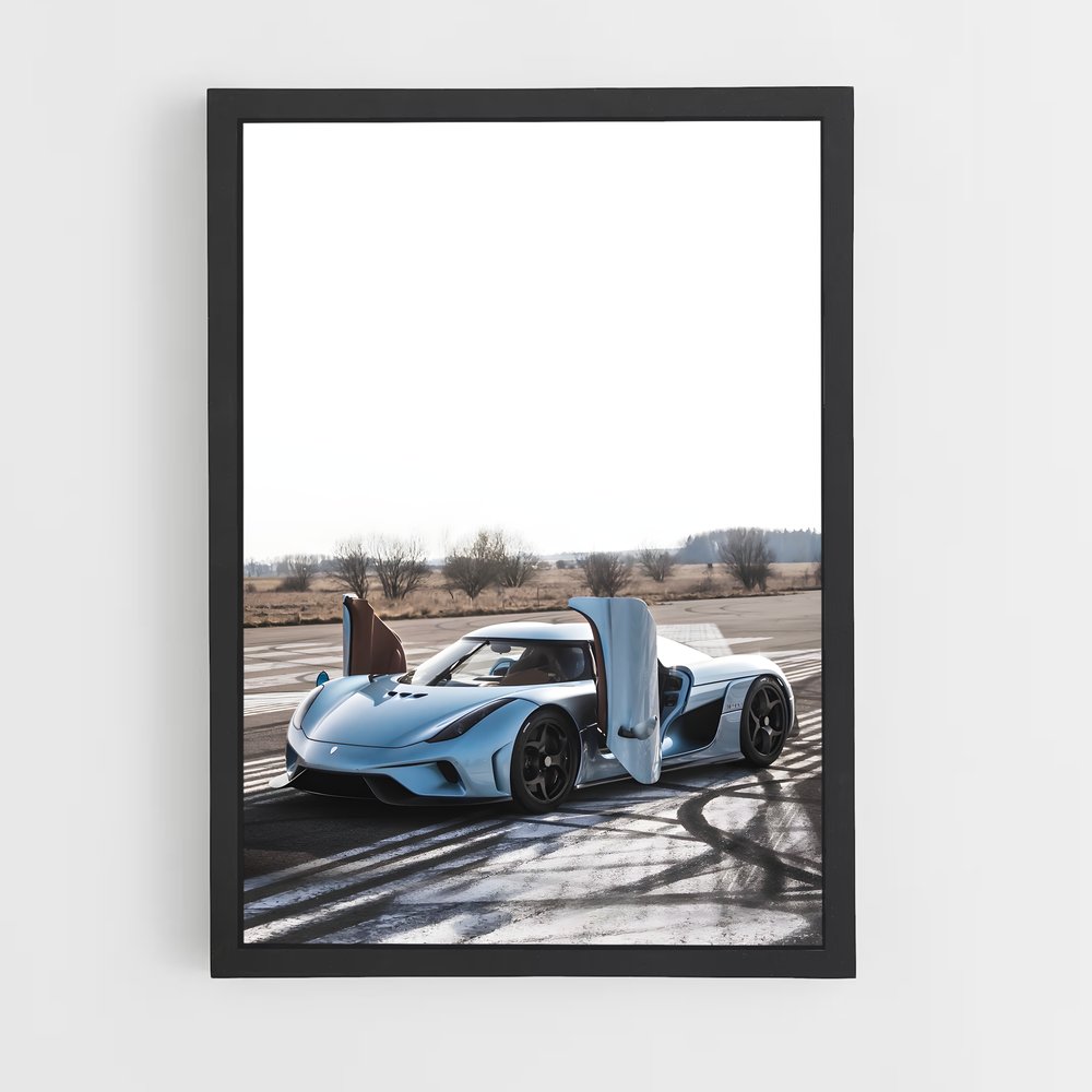 Poster Vitesse élégance renforce – affiche Koenigsegg (vue 2)