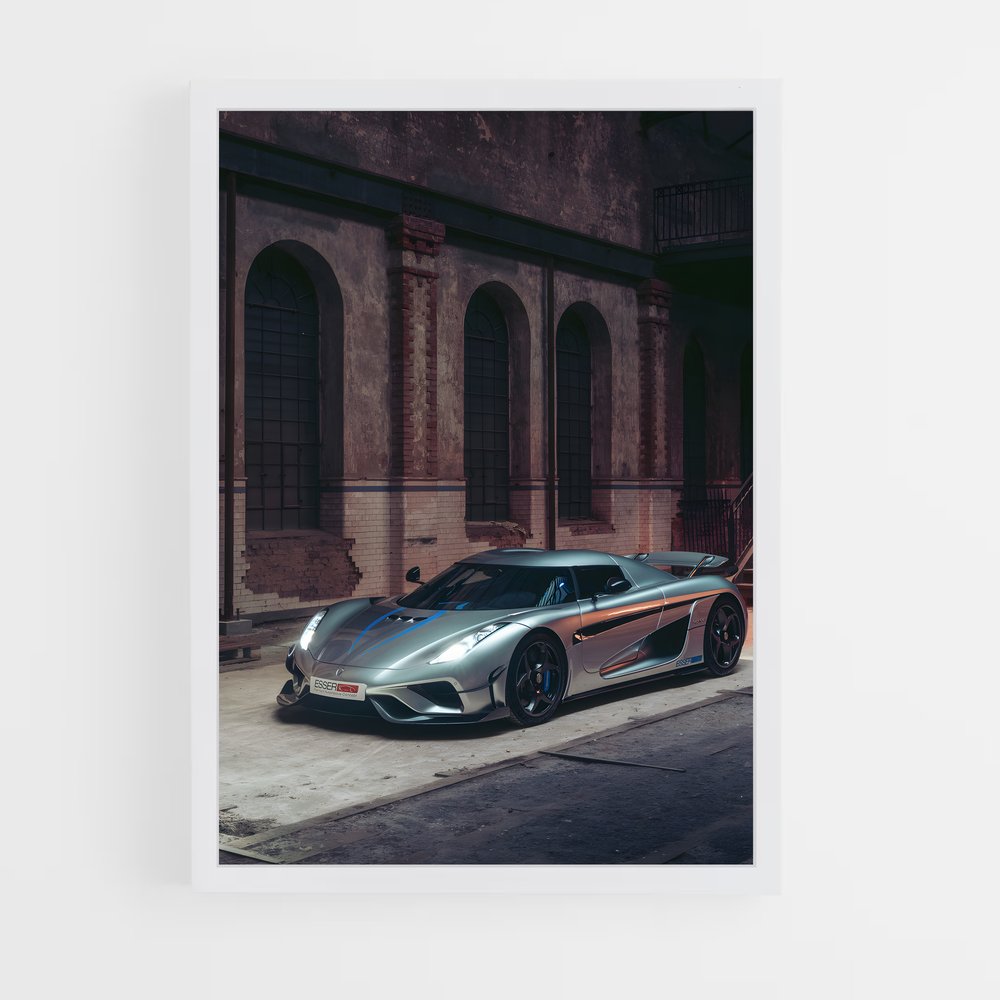 Poster beauté de vitesse – affiche Koenigsegg (vue 3)