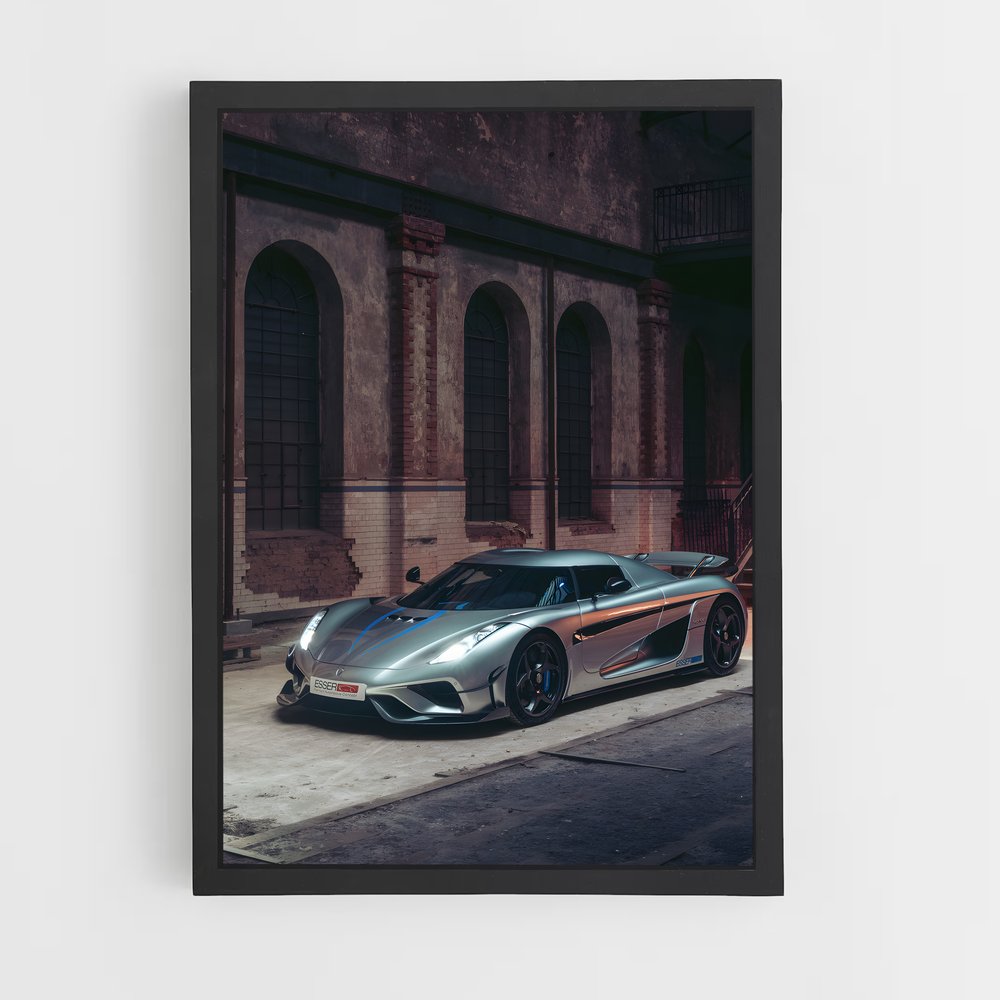 Poster beauté de vitesse – affiche Koenigsegg (vue 2)