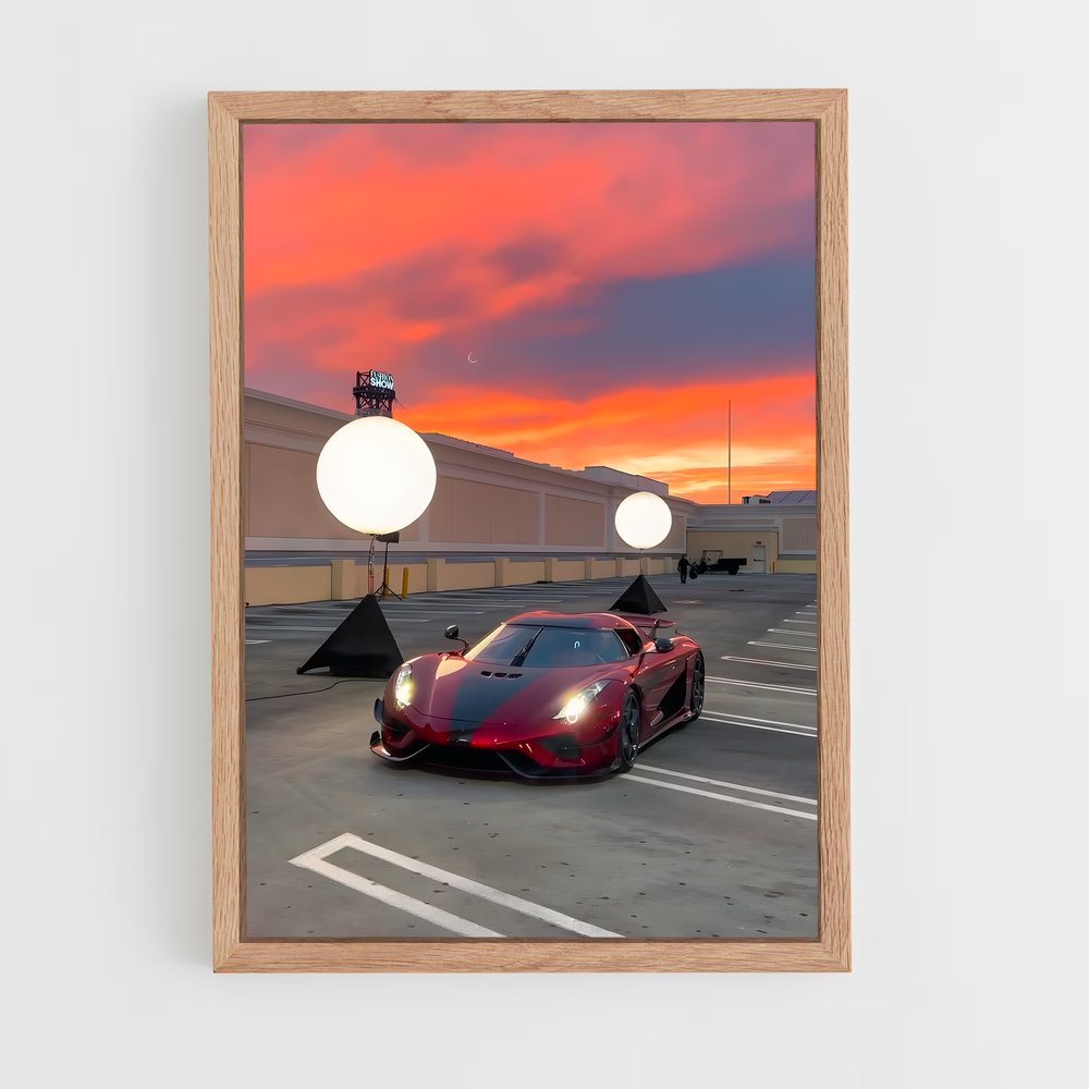 Poster passion de rouge – affiche Koenigsegg (vue 4)
