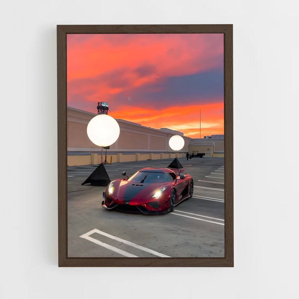 Poster passion de rouge – affiche Koenigsegg (vue 5)