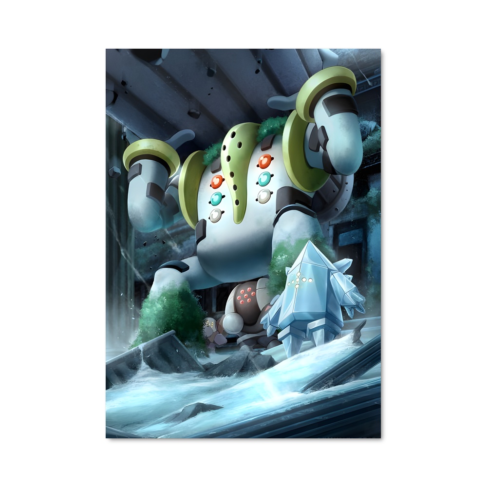 Poster Regigigas : L'Explorateur des Ténèbres – affiche Pokemon