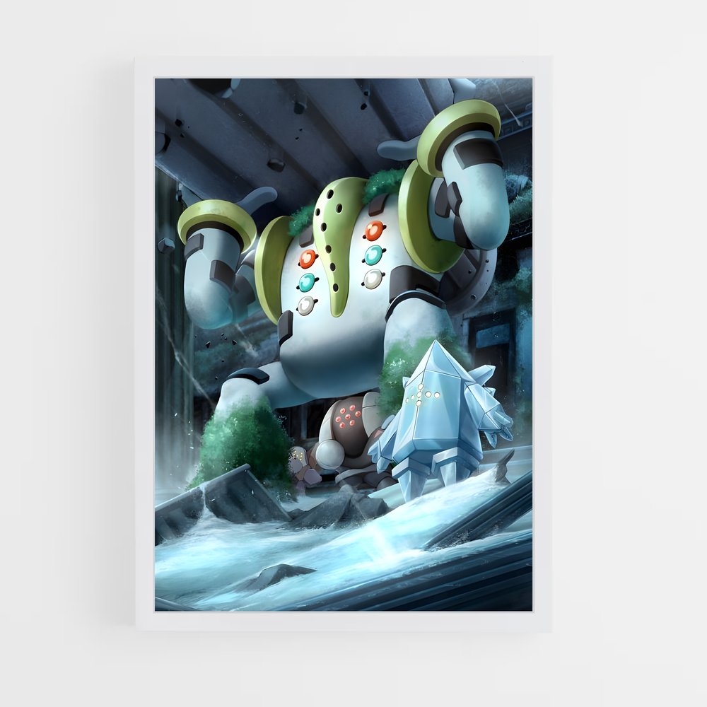 Poster Regigigas : L'Explorateur des Ténèbres – affiche Pokemon (vue 3)