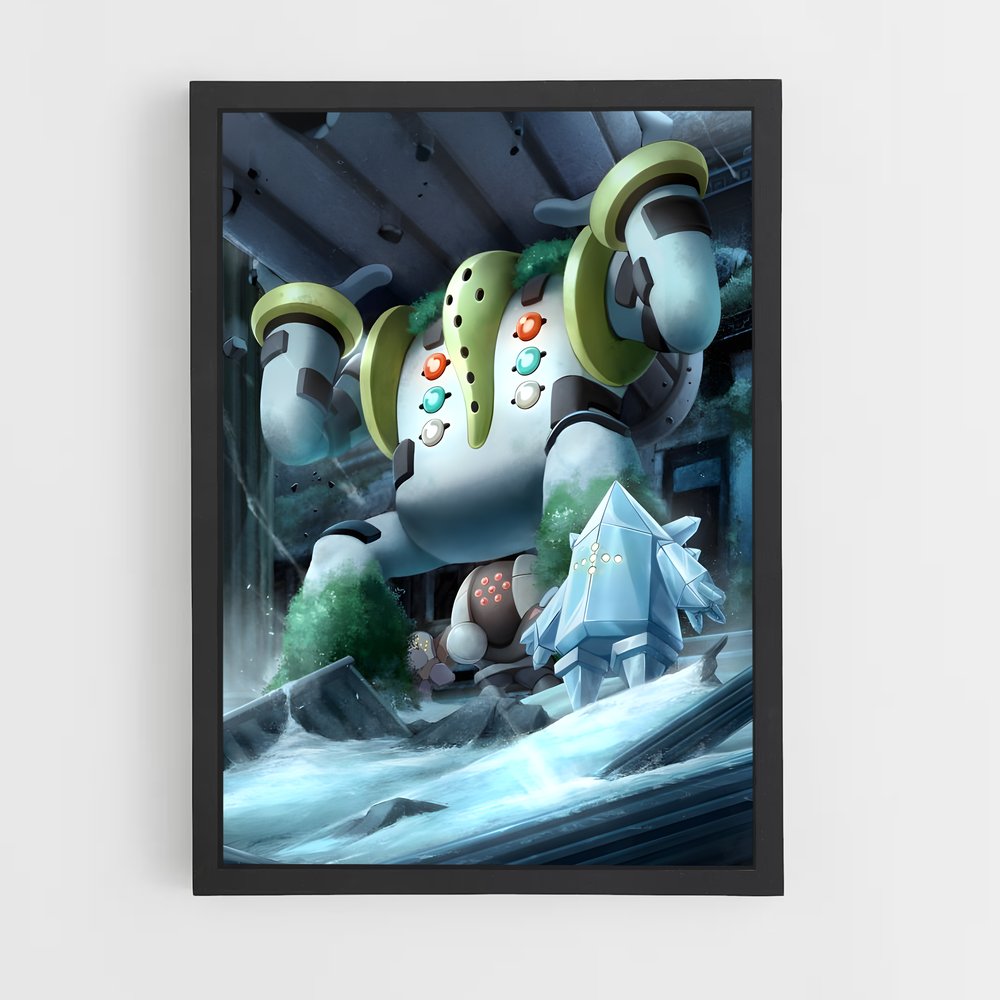Poster Regigigas : L'Explorateur des Ténèbres – affiche Pokemon (vue 2)