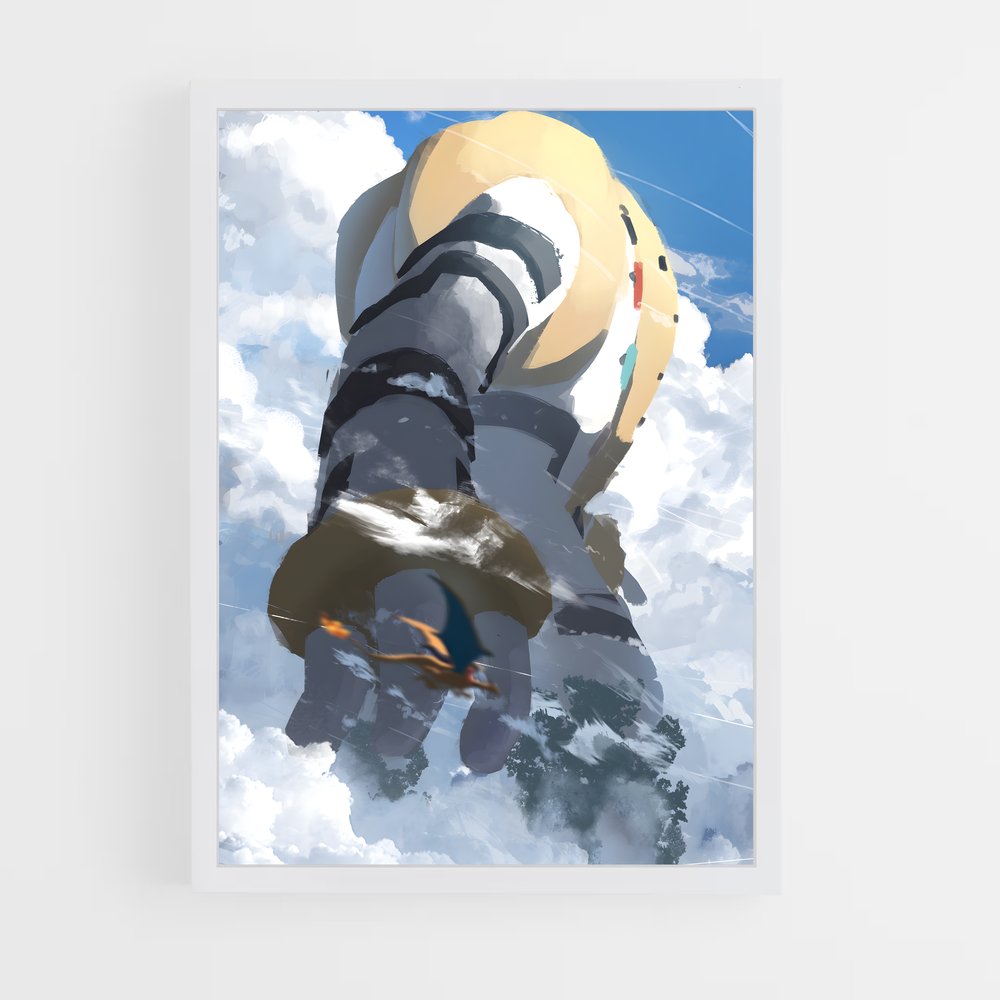 Poster Regigigas dans les Nuages – affiche Pokemon (vue 3)