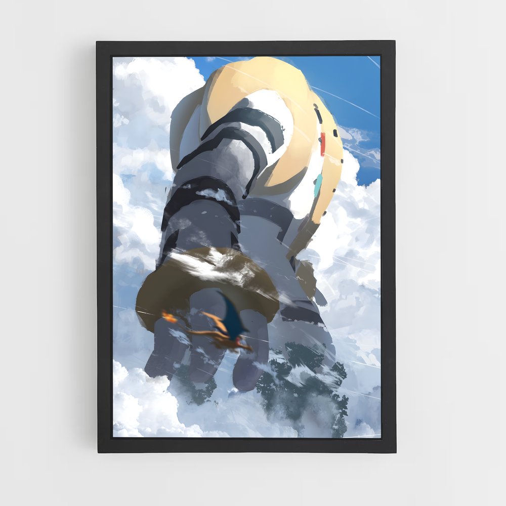 Poster Regigigas dans les Nuages – affiche Pokemon (vue 2)