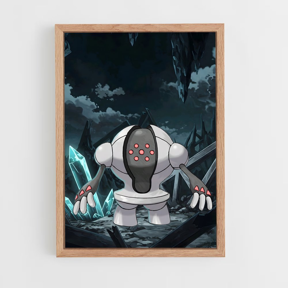 Poster Registeel dans la Grotte Mystérieuse – affiche Pokemon (vue 4)