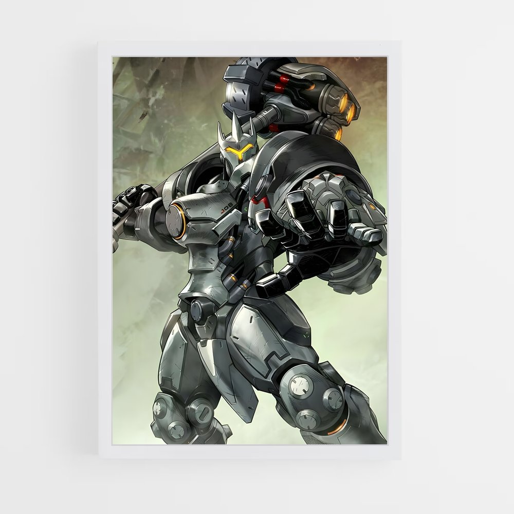 Poster Reinhardt futuriste – affiche Overwatch (vue 3)