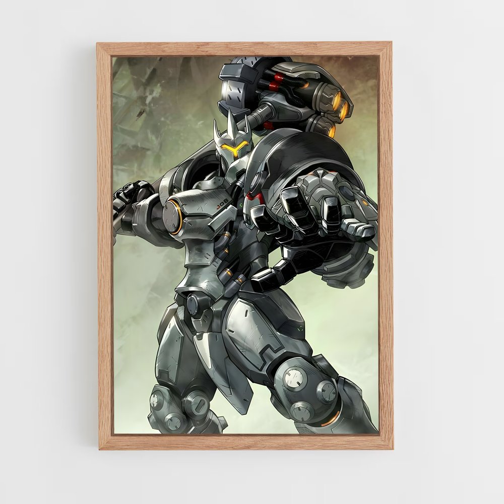 Poster Reinhardt futuriste – affiche Overwatch (vue 4)
