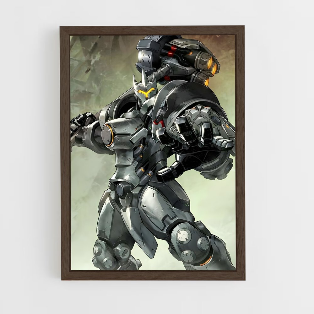 Poster Reinhardt futuriste – affiche Overwatch (vue 5)