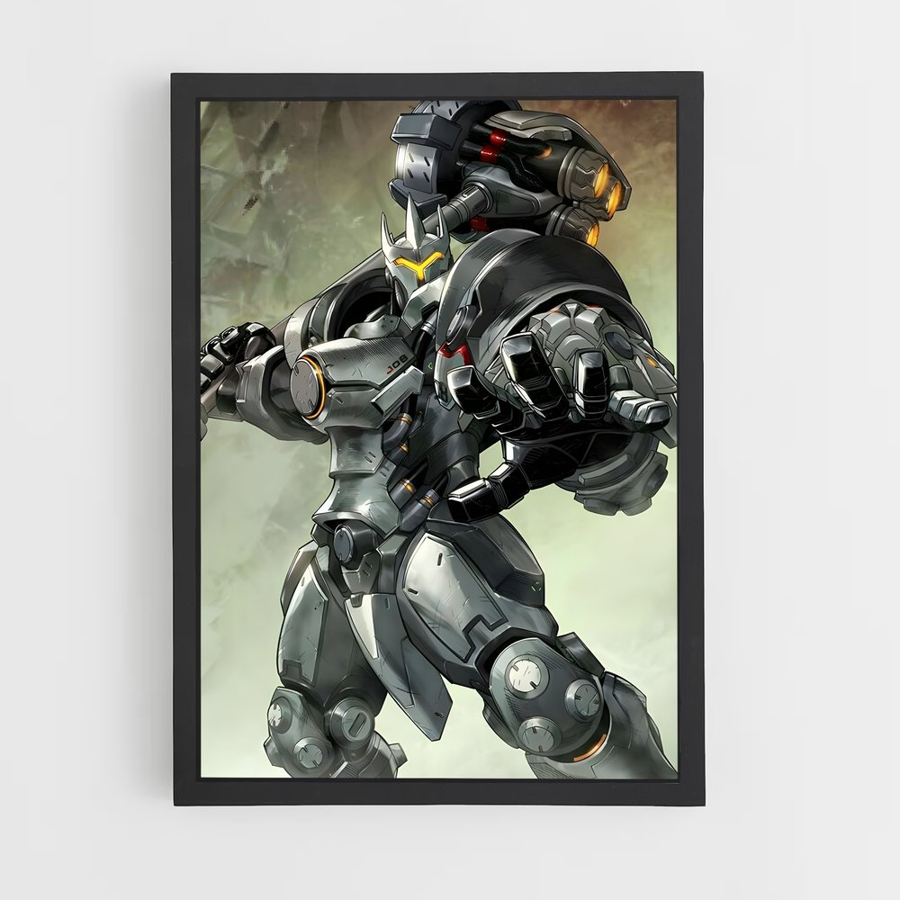 Poster Reinhardt futuriste – affiche Overwatch (vue 2)
