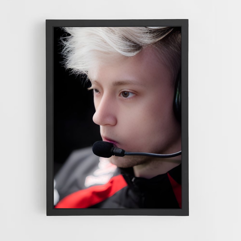 Poster Le Commentateur – affiche Esports (vue 2)