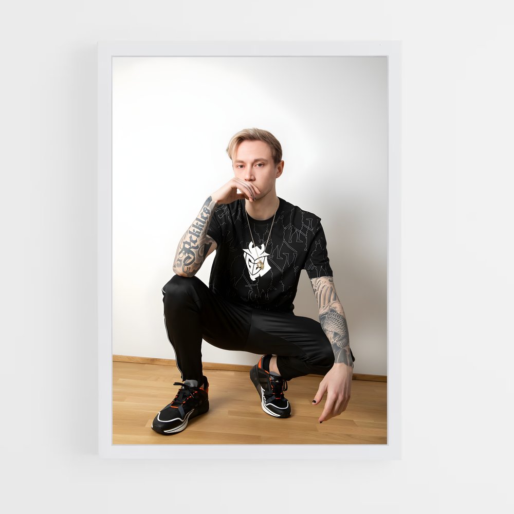 Poster Rekkles esprit – affiche Esports (vue 3)