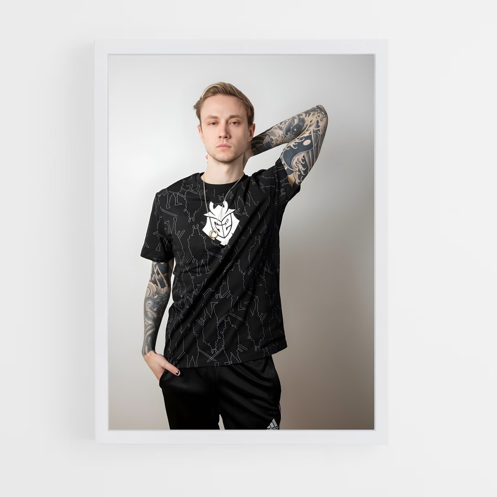 Poster Rekkles Homme – affiche Esports (vue 3)