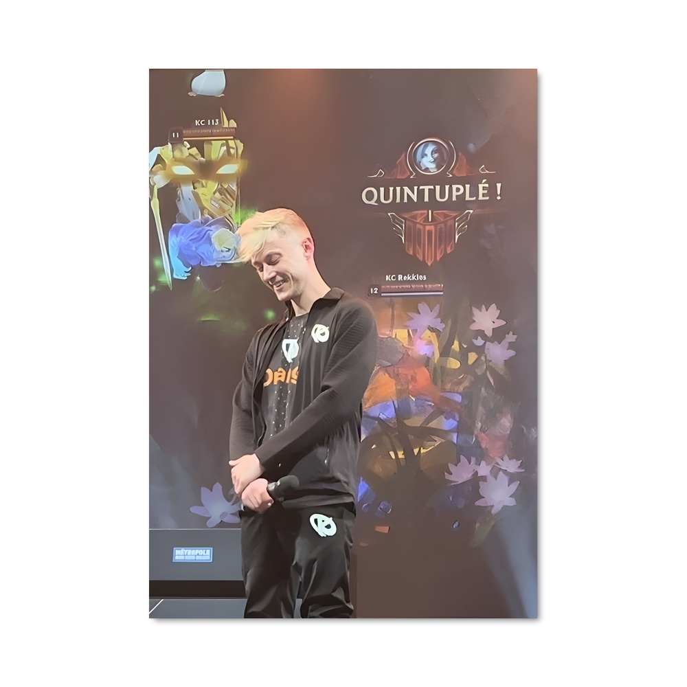 Poster Rekkles scène – affiche Esports