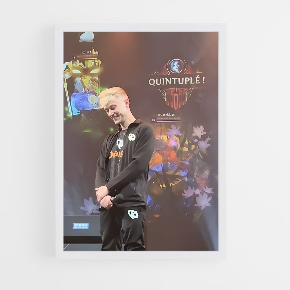 Poster Rekkles scène – affiche Esports (vue 3)
