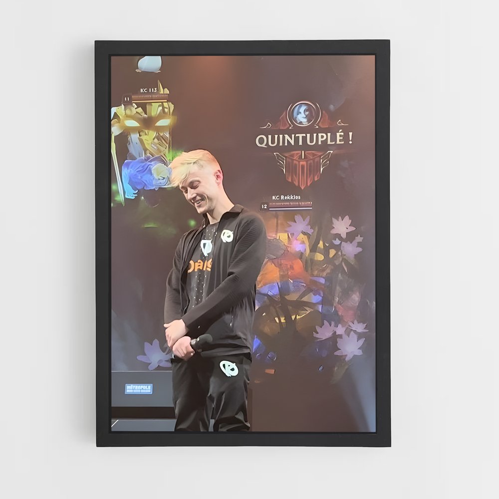 Poster Rekkles scène – affiche Esports (vue 2)