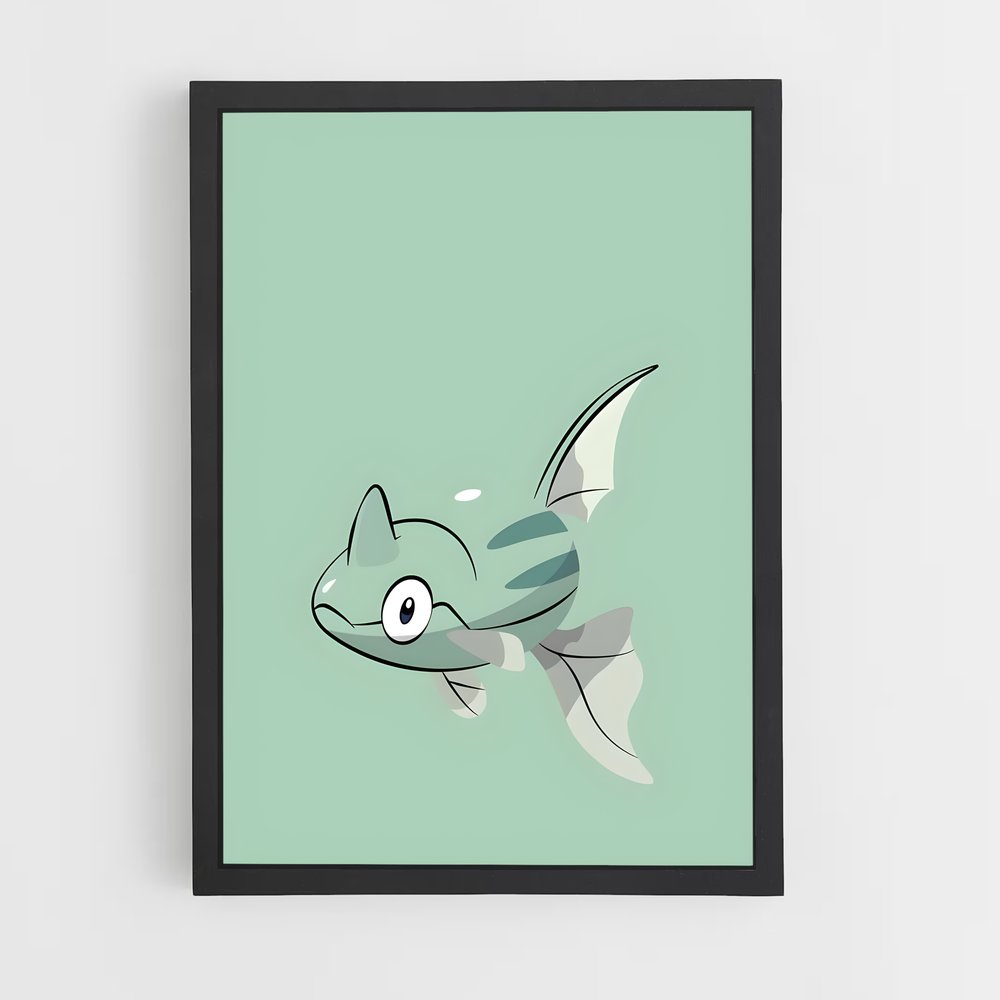 Poster Big Eye Remoraid – affiche Pokemon (vue 2)