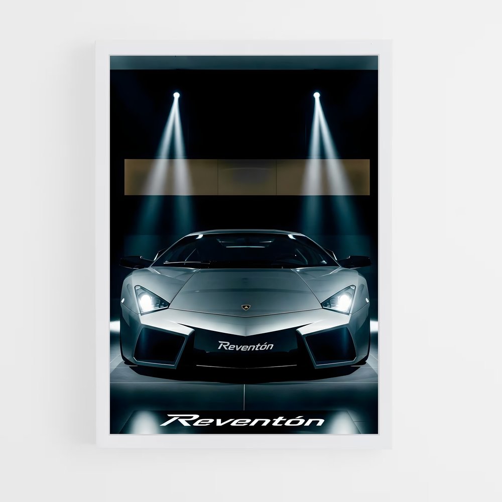 Poster L'Automobile Nocturne – affiche Lamborghini (vue 3)