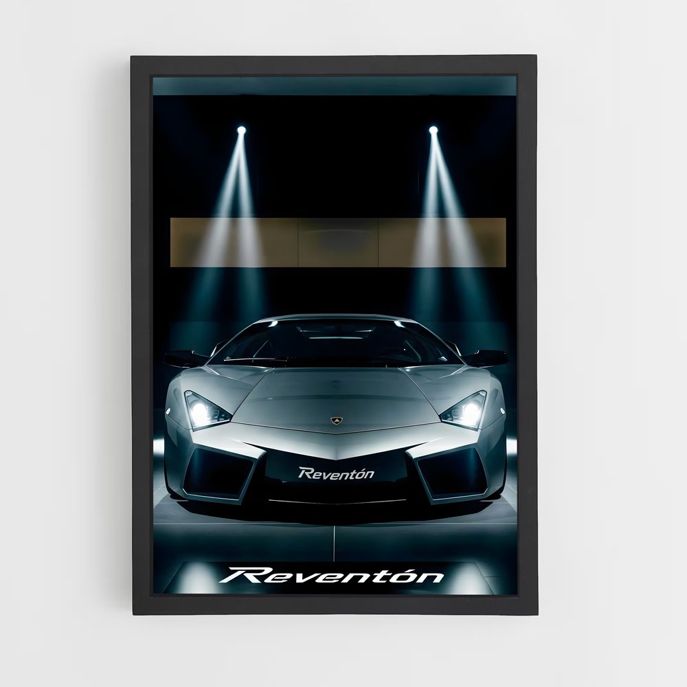 Poster L'Automobile Nocturne – affiche Lamborghini (vue 2)