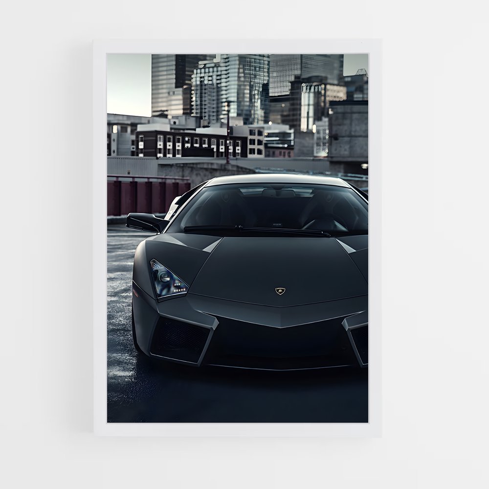 Poster Lait Noir – affiche Lamborghini (vue 3)