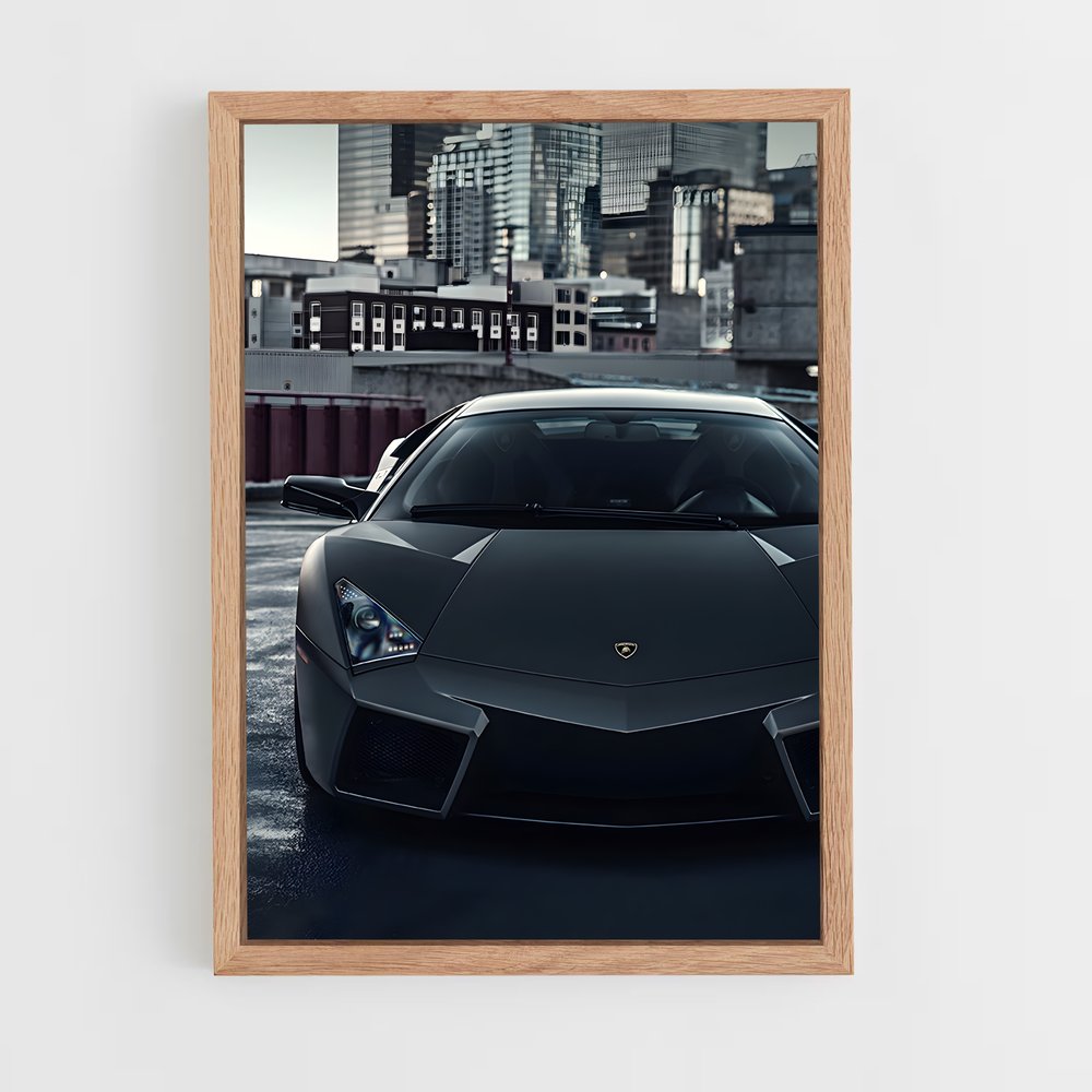Poster Lait Noir – affiche Lamborghini (vue 4)