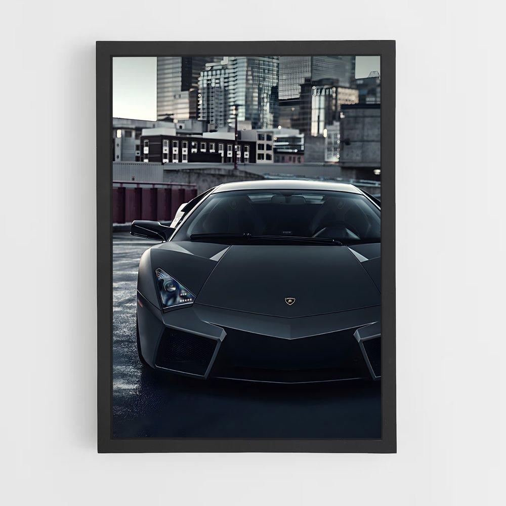 Poster Lait Noir – affiche Lamborghini (vue 2)