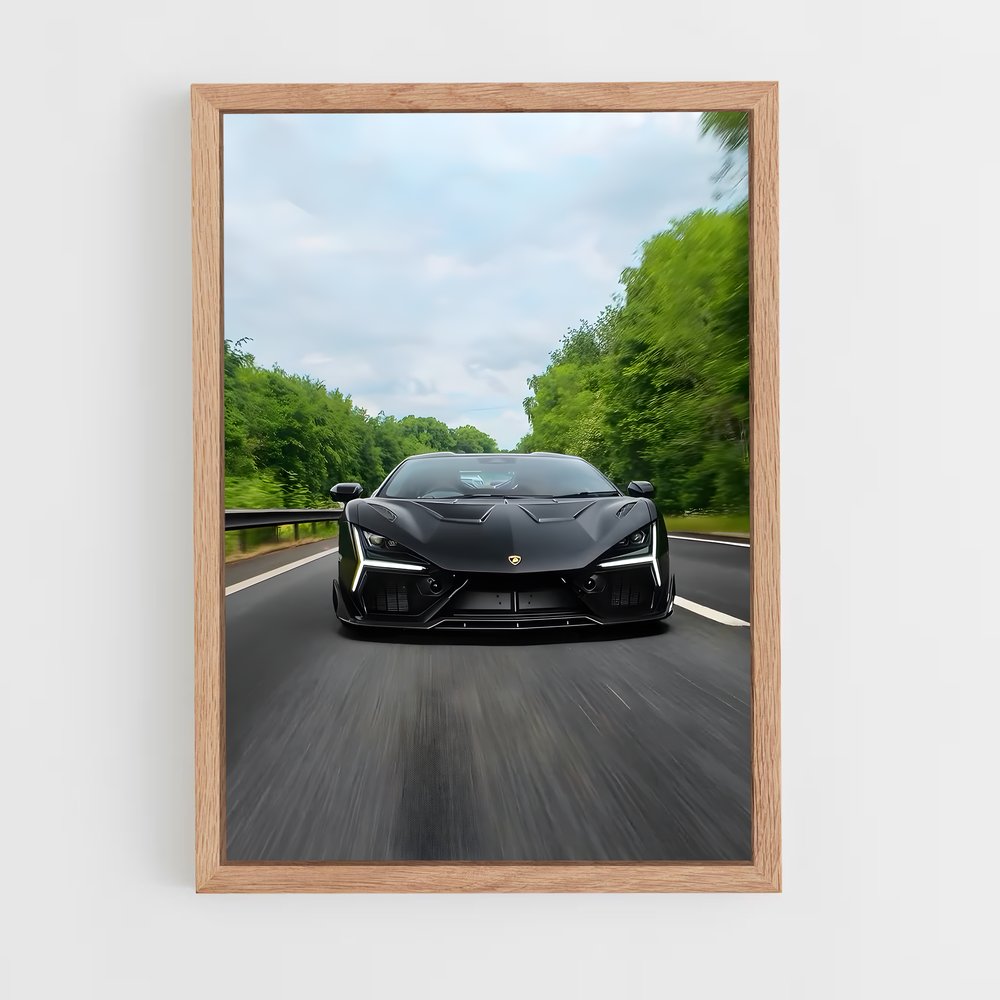 Poster La Route Noire – affiche Lamborghini (vue 4)