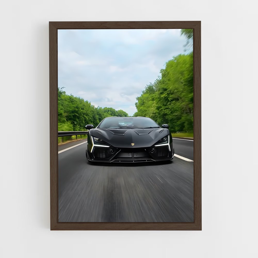 Poster La Route Noire – affiche Lamborghini (vue 5)