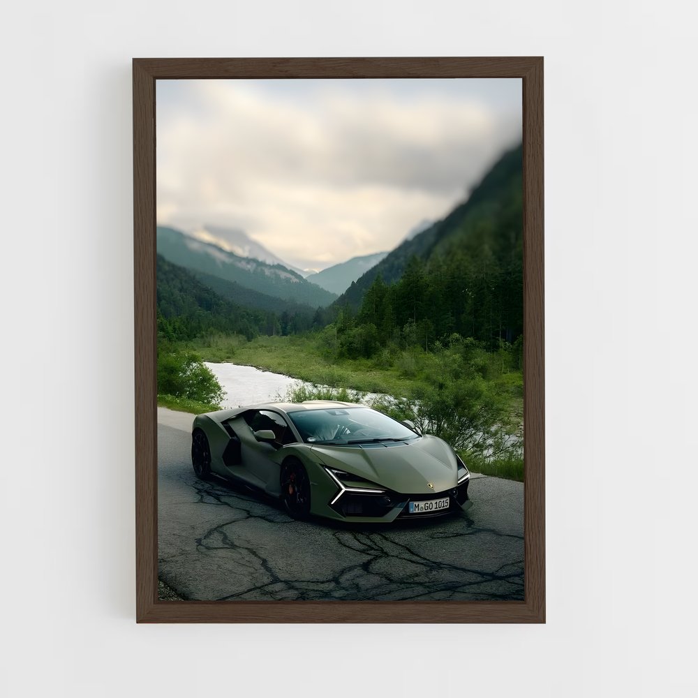 Poster Revuelto Route – affiche Lamborghini (vue 5)