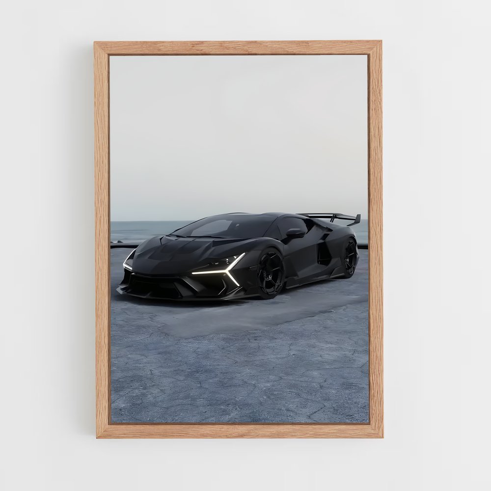 Poster Lambretta Noir – affiche Lamborghini (vue 4)