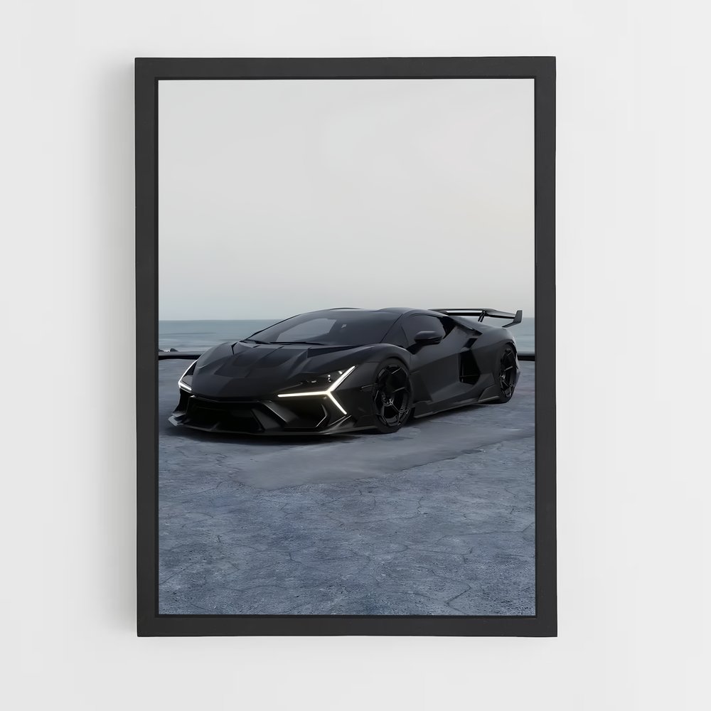 Poster Lambretta Noir – affiche Lamborghini (vue 2)