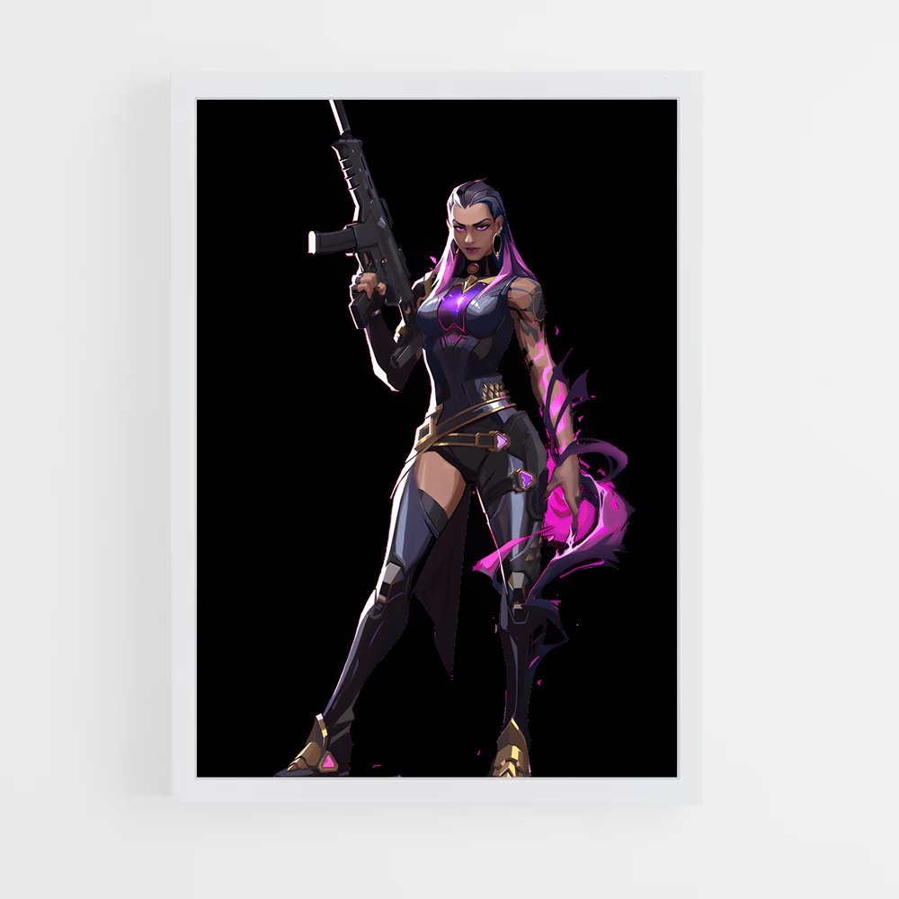 Poster Reyna Féminité – affiche Valorant (vue 3)