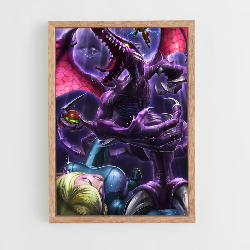 Poster Tempête de Dragons – affiche Metroid (vue 4)