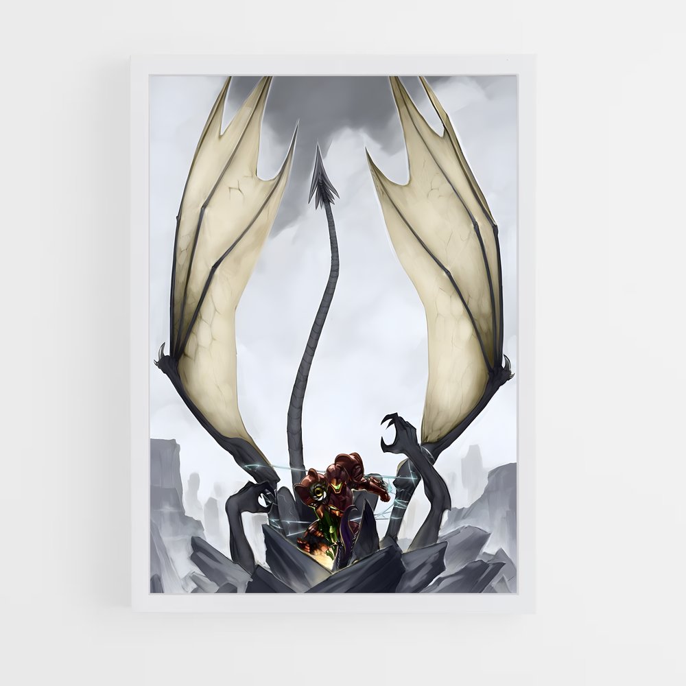 Poster L'Embarquement du Dragon – affiche Metroid (vue 3)