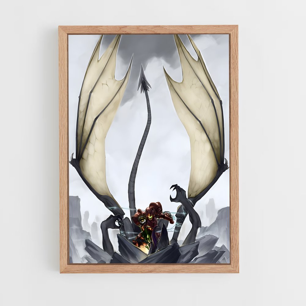 Poster L'Embarquement du Dragon – affiche Metroid (vue 4)