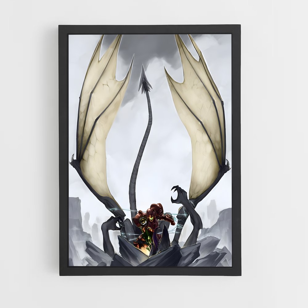 Poster L'Embarquement du Dragon – affiche Metroid (vue 2)