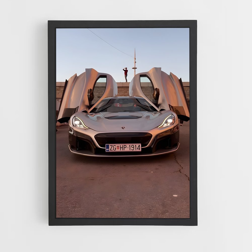 Poster Luxe et Vitesse – affiche Rimac (vue 2)