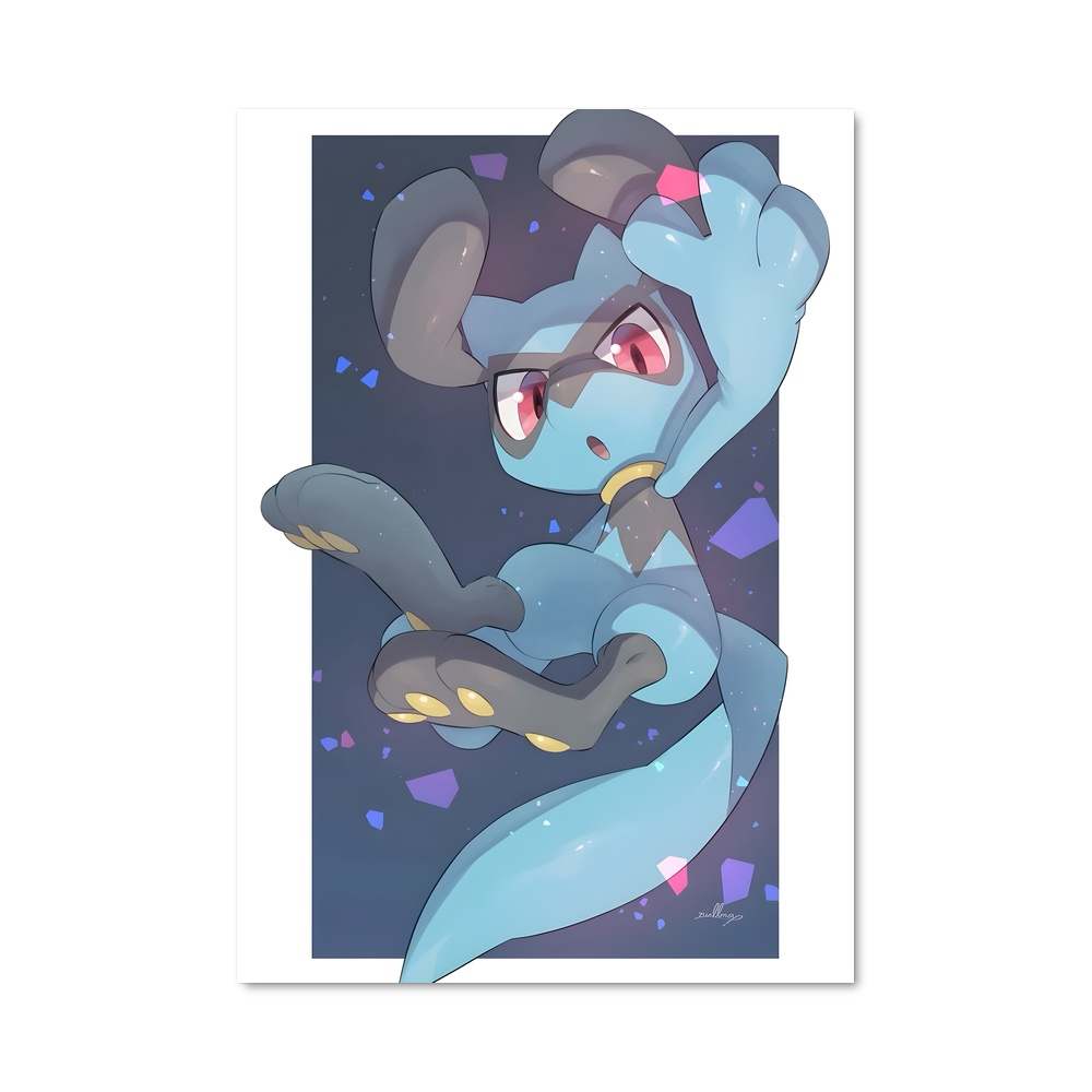 Poster Riolu Enchanté – affiche Pokemon