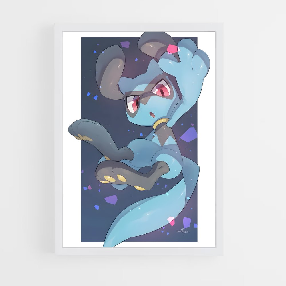 Poster Riolu Enchanté – affiche Pokemon (vue 3)
