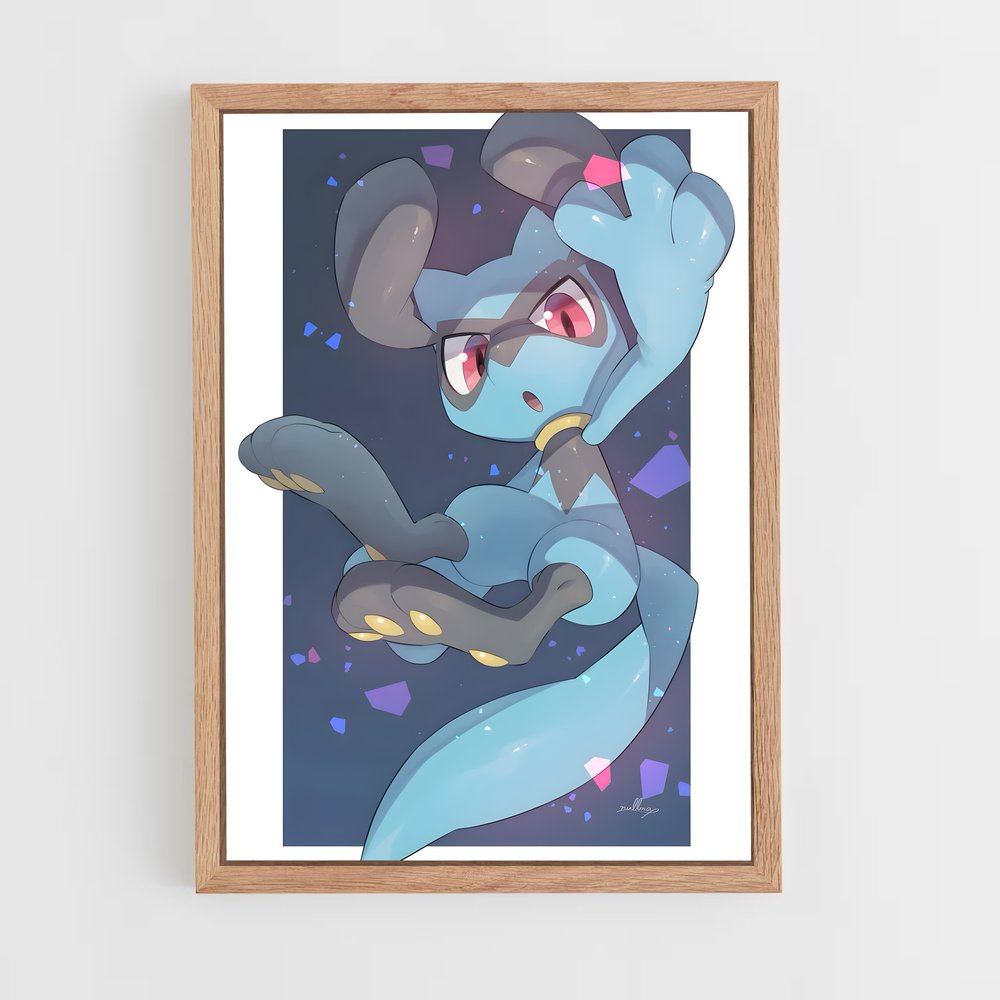 Poster Riolu Enchanté – affiche Pokemon (vue 4)